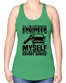 Yes I Am A Mechanical Style 1671# - engineer -Racerback Tank