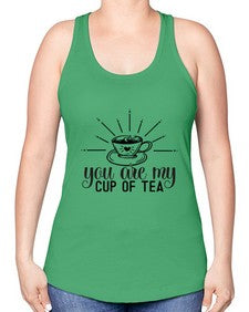 You Are My Cup Of Tea 1265# - funny -Racerback Tank