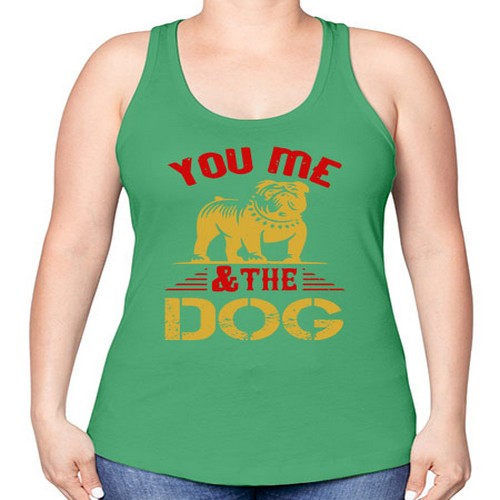 You Me The Dog Style 140# - dogs -Racerback Tank