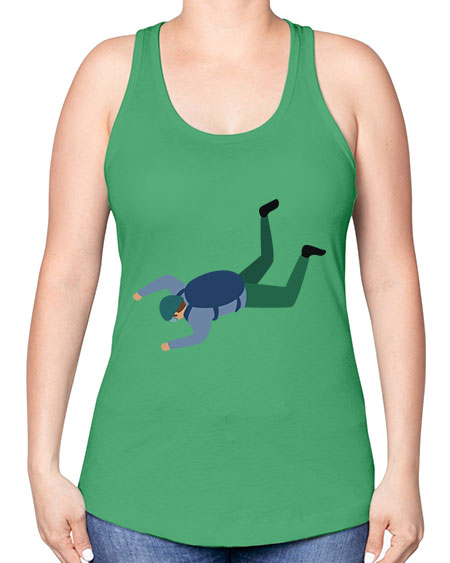all in one 01# - parachute -Racerback Tank