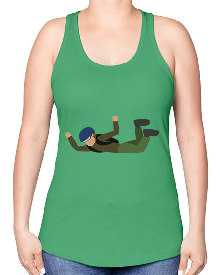 all in one 04# - parachute -Racerback Tank
