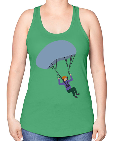 all in one 06# - parachute -Racerback Tank