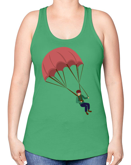 all in one 07# - parachute -Racerback Tank