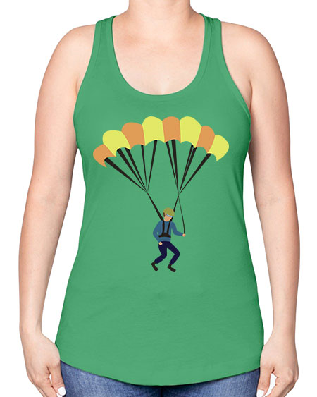all in one 08# - parachute -Racerback Tank