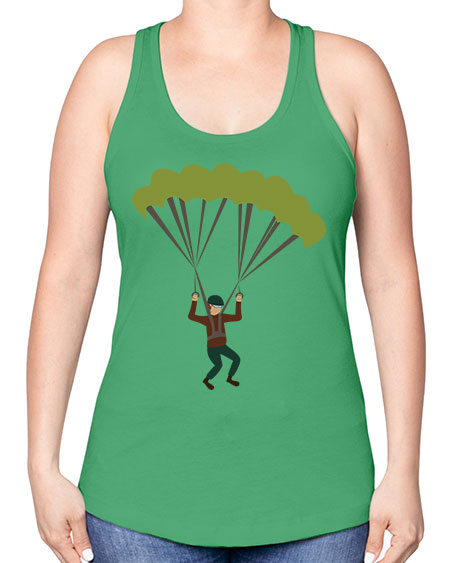 all in one 11# - parachute -Racerback Tank