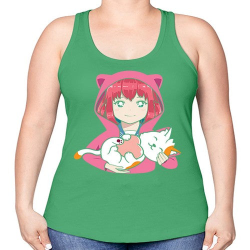 anime art 206# - anime -Racerback Tank