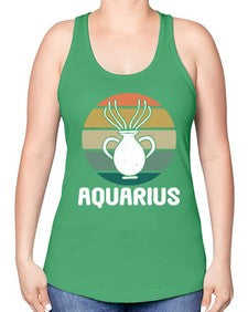 aquarius 78# - aquarius -Racerback Tank