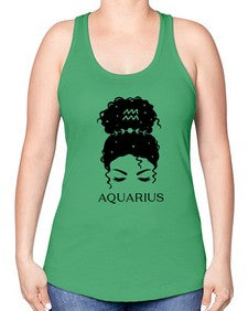 aquarius 81# - aquarius -Racerback Tank