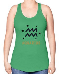 aquarius 83# - aquarius -Racerback Tank