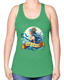 aquarius 84# - aquarius -Racerback Tank