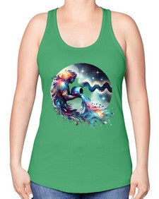 aquarius 88# - aquarius -Racerback Tank