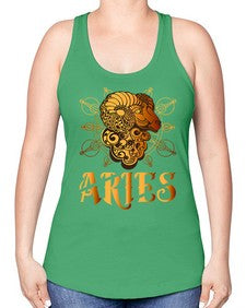aries 14# - aries -Racerback Tank