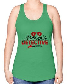 armchair detective 238# - true crime -Racerback Tank
