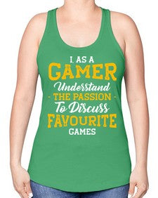 as a gamer understan the passion 61# - video games -Racerback Tank