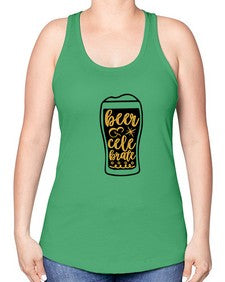 beer celebrate 643# - beer -Racerback Tank