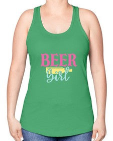 beer girl 48# - beer -Racerback Tank