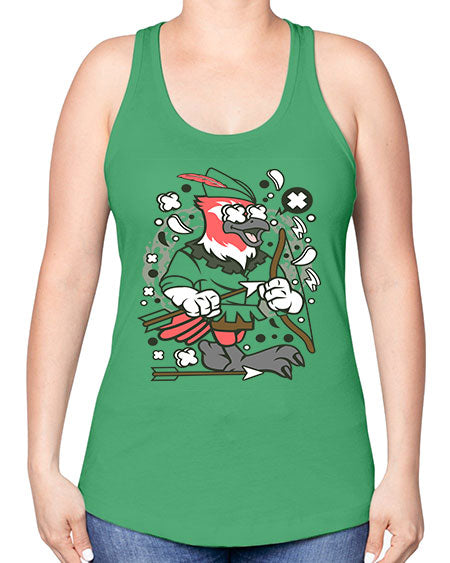 bird robin hood 25# - birds -Racerback Tank