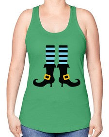 bluewitchlegs 47# - witch -Racerback Tank