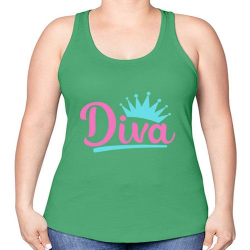 diva Style 121# - dogs -Racerback Tank