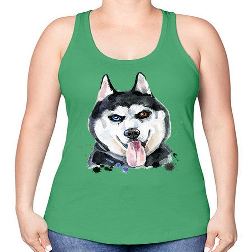 dog 103# - dogs -Racerback Tank