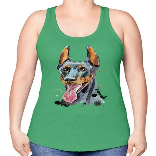dog 105# - dogs -Racerback Tank