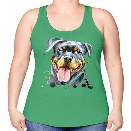 dog 109# - dogs -Racerback Tank