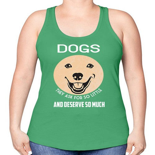 dog 115# - dogs -Racerback Tank