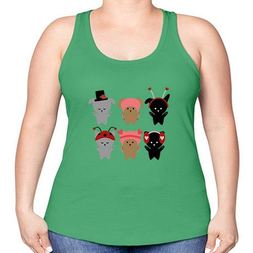 dogs 138# - dogs -Racerback Tank
