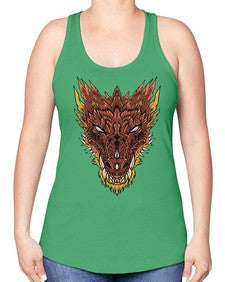 dragon 176# - dragon -Racerback Tank