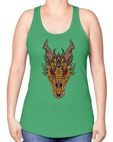 dragon 179# - dragon -Racerback Tank