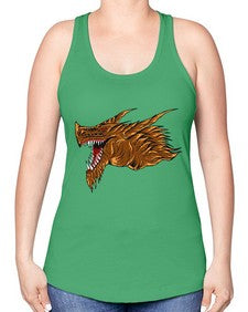 dragon 187# - dragon -Racerback Tank