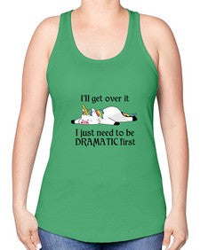 dramatic unicorn 96# - unicorn -Racerback Tank