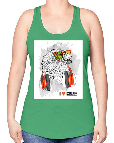 eagle 1# - birds -Racerback Tank