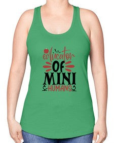 educator of mini humans Style 133# - teacher -Racerback Tank