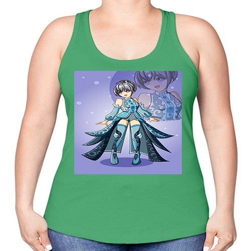 game of beautiful girl140# - anime -Racerback Tank