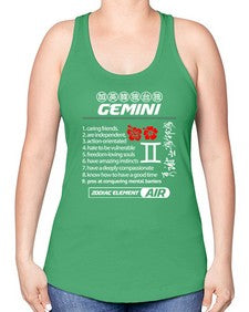 gemini 242# - gemini -Racerback Tank