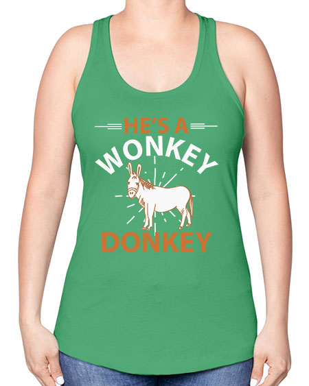 he’s a wonky donkey Style 4# - donkey -Racerback Tank