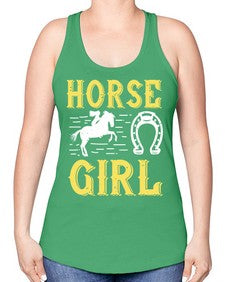 horse girl Style 51# - horse -Racerback Tank