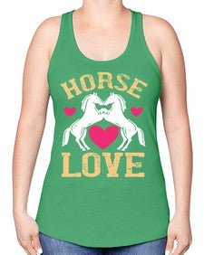 horse lovee Style 49# - horse -Racerback Tank