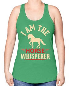 i am the horse whisperer Style 3# - horse -Racerback Tank