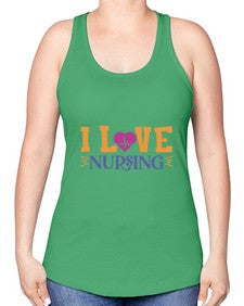 i love nursing Style 894# - nurse -Racerback Tank
