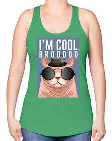im cool bro 637# - art pop art -Racerback Tank
