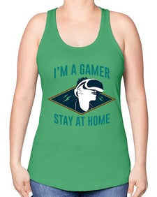 im gamer stay at home 119# - video games -Racerback Tank