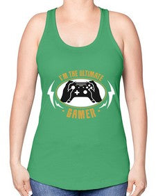 im the ultimate gamer 122# - video games -Racerback Tank