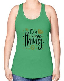 its a Leo thing 267# - leo -Racerback Tank