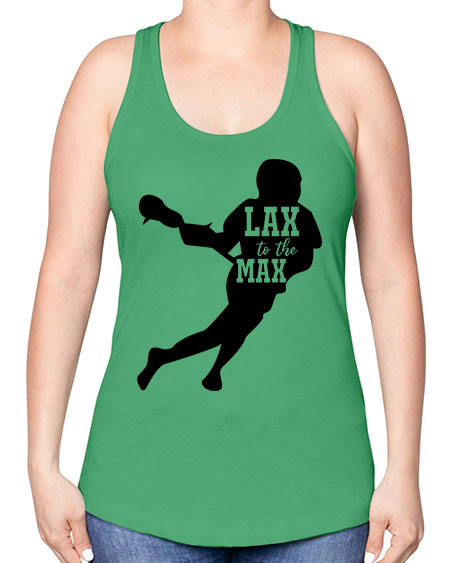 lax to the max 2# - lacrosse -Racerback Tank