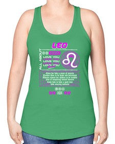 leo 308# - leo -Racerback Tank