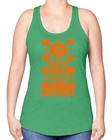 let the engineer do 1048# - engineer -Racerback Tank