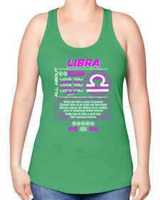 libra 339# - libra -Racerback Tank