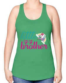 little brother 256# - unicorn -Racerback Tank